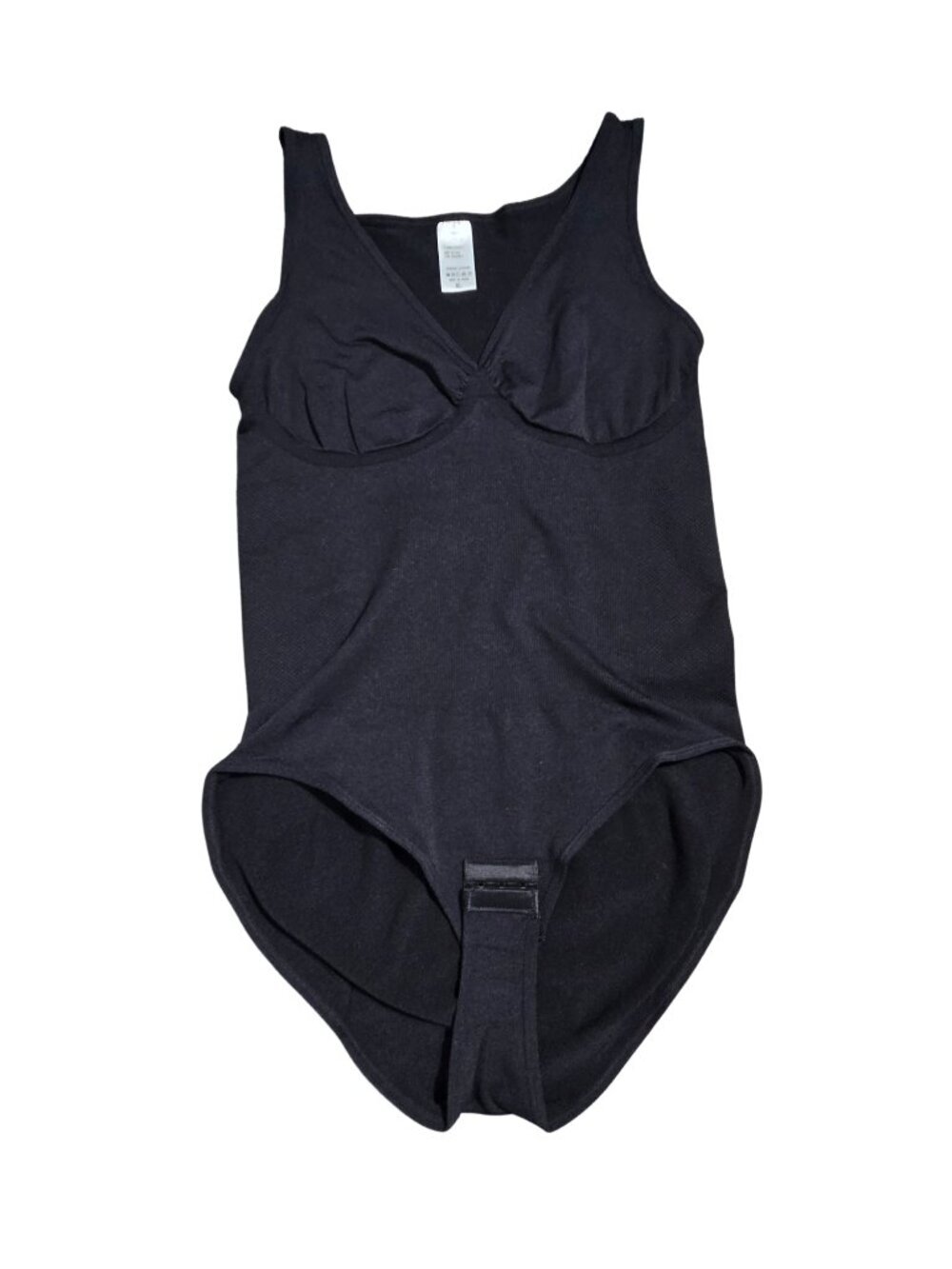 NWOT | Black Seamless V-Neck Tummy Control Shapewear Bodysuit XL
